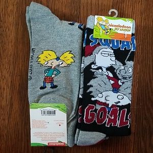Nickelodeon Hey Arnold Fun Dress Socks 3 Pairs